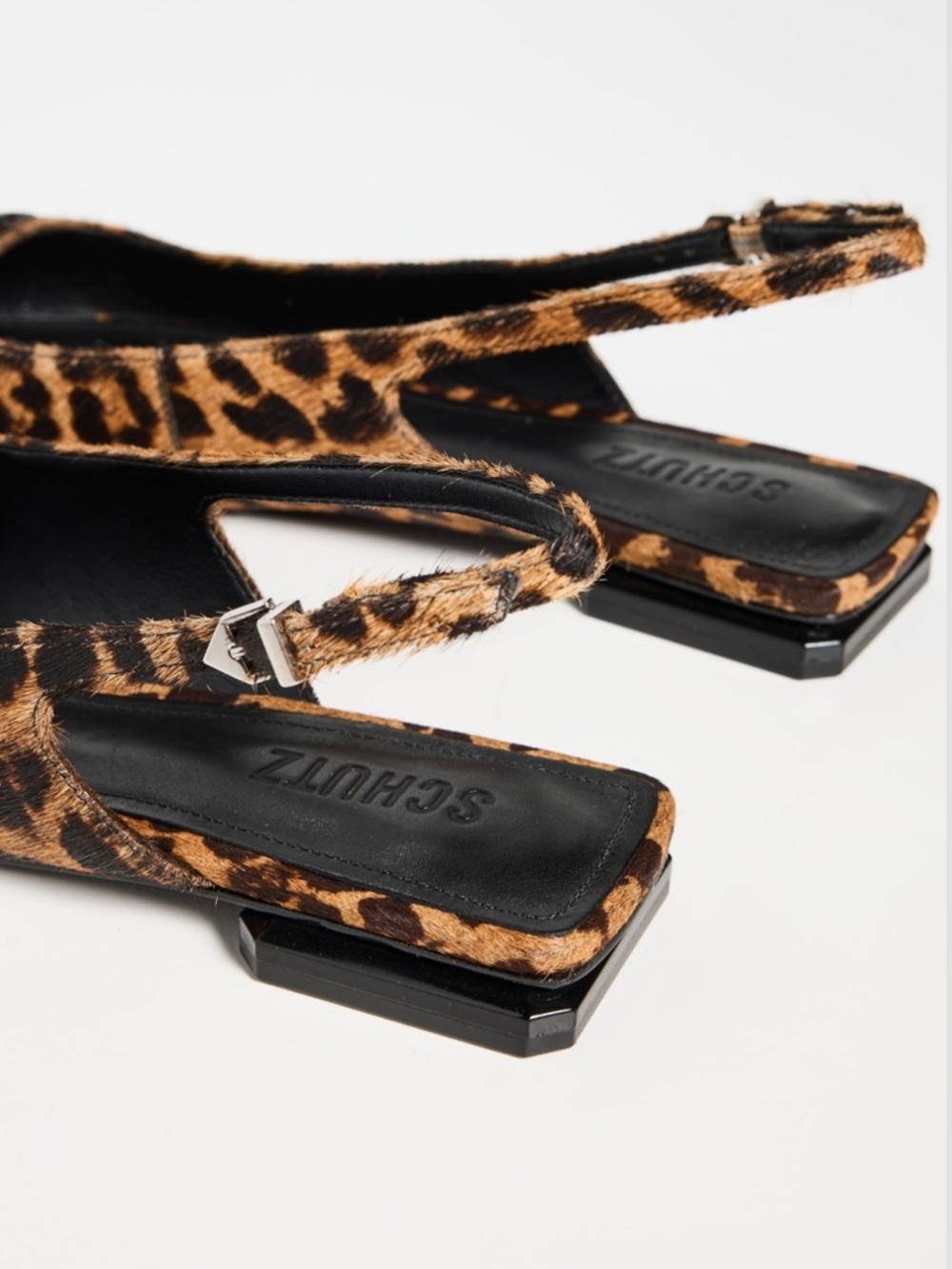 Schutz Violetta Sculpt Ballet Flats, featuring a leopard pattern - Picture 3 of 15